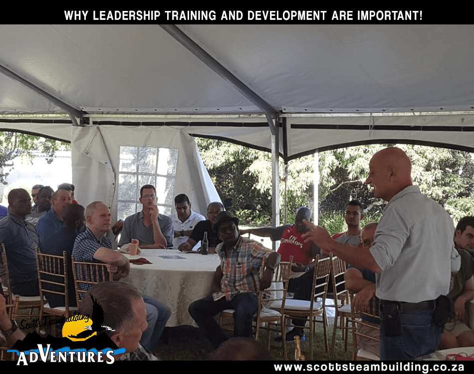 Scott’s Teambuilding discuss why leadership development and training are important